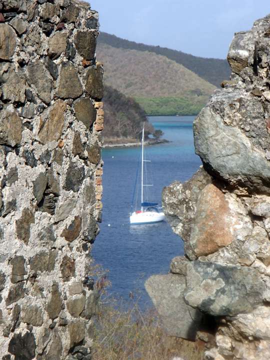 view from the ruins in Leinster Bay
